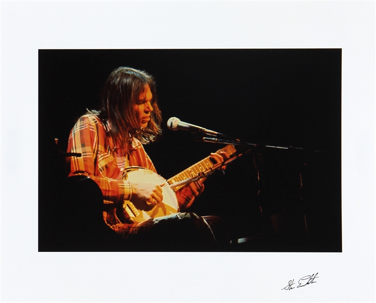 Neil Young Original Steve Emberton Signed 16x20 Photograph