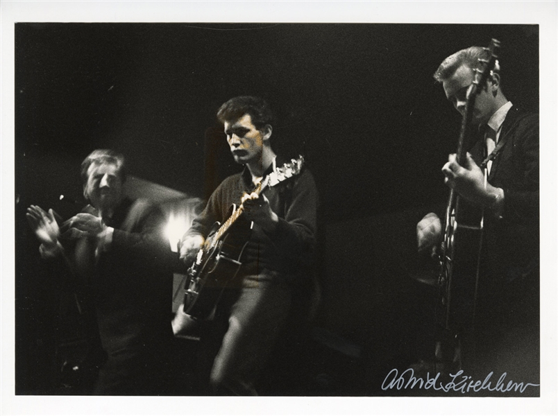 Tony Sheridan at The Cavern Original Astrid Kirchherr Signed and Stamped Photographs (3)