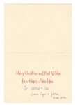 John Lennon & Cynthia Lennon Handwritten Christmas Card to Stuart Sutcliffe and Astrid Kirchherr