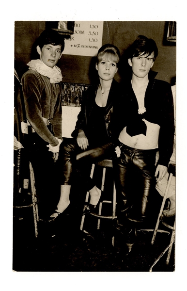 Stuart Sutcliffe 1962 Inscribed Original Photograph of Himself, Astrid Kirchherr and Klaus Voormann