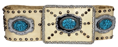 Elvis Presley Owned & Worn Turquoise Belt (Mike McGregor Provenance)