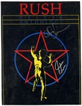 Rush Band Signed Deluxe Anthology Songbook JSA