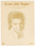 Lot of 8 Vintage Elvis Presley Sheet Music