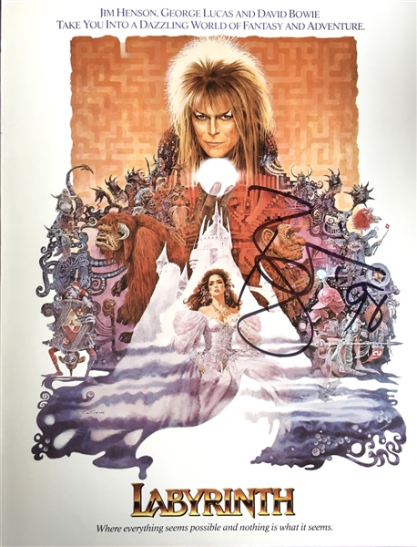 David Bowie Signed Original  Labyrinth Movie Premiere Program