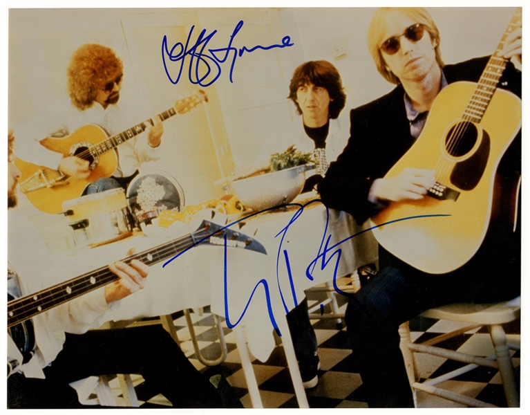 Tom Petty & Jeff Lynne Signed Oversized Photograph (REAL)