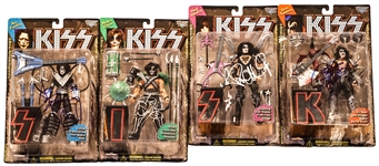 Set of 4 KISS Action Figures Signed by the Band