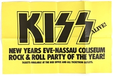 KISS Alive Tour New Years Eve December 31, 1975 Nassau Coliseum, Uniondale, New York Concert Poster