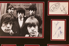The Rolling Stones Band Signed Collage Display (JSA)