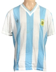 Diego Maradona 1990 World Cup Press Conference & Match Worn Jersey (Maradona Museum Provenance)