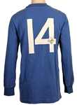 Johan Cruyff 1970 Ajax Match Worn & Signed Blue Away Hersey (JSA)