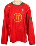 Cristiano Ronaldo Match Worn 2/18/2004 Portugal Jersey Against England (Security Guard Provenance)
