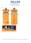 2004-05 Kobe Bryant LA Lakers Game-Used Home Jersey (MEARS A10 & Teammate LOA)