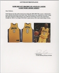 2004-05 Kobe Bryant LA Lakers Game-Used Home Jersey (MEARS A10 & Teammate LOA)