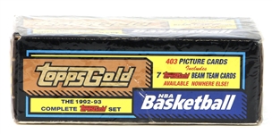 1992-93 Topps Gold Basketball Factory Sealed Set 403 cards Shaquille O'Neal Rookie