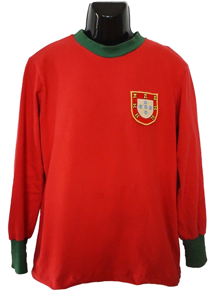 Eusebio Match Worn Portugal National Team 1967 Jersey (Ex-Teammate LOA) 