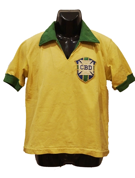 Pele 1963-1966 Match Worn Brazil National Team Jersey (Ex-Teammate LOA)