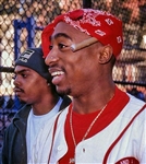 Tupac Shakur Owned & Worn Red Bandana