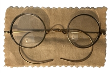 John Lennon Owned & Worn Glasses with Signed Letter from John Lennon Gifting the Glasses! (JSA & REAL)