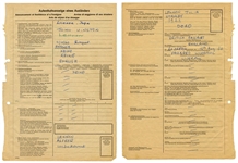John Lennon Signed Historically Important Hamburg Germany Passport Documents for Beatles Early Performances 1960-1962 (Caiazzo)