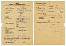 John Lennon Signed Historically Important Hamburg Germany Passport Documents for Beatles Early Performances 1960-1962 (Caiazzo)