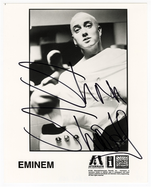 Eminem Slim Shady Vintage Signed Promotional Photograph (JSA)