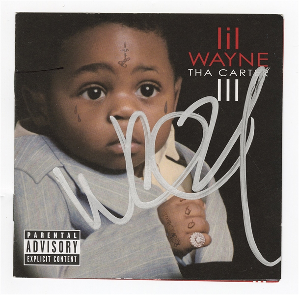 Lil Wayne Signed “Tha Carter III” CD Cover (JSA)