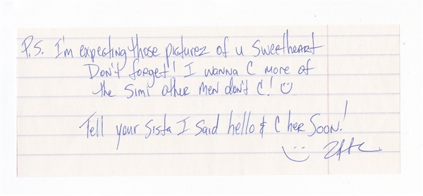 Tupac Shakur Handwritten & Signed Letter (JSA)