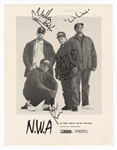 N.W.A. Group Signed Ruthless Records Promotional Photograph (JSA)