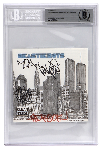 Beastie Boys Group Signed “To the 5 Boroughs” CD Cover (Beckett Encapsulated)