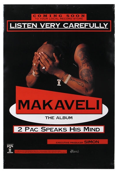 2Pac “Makaveli” Listen Very Carefully Album Promotional Poster