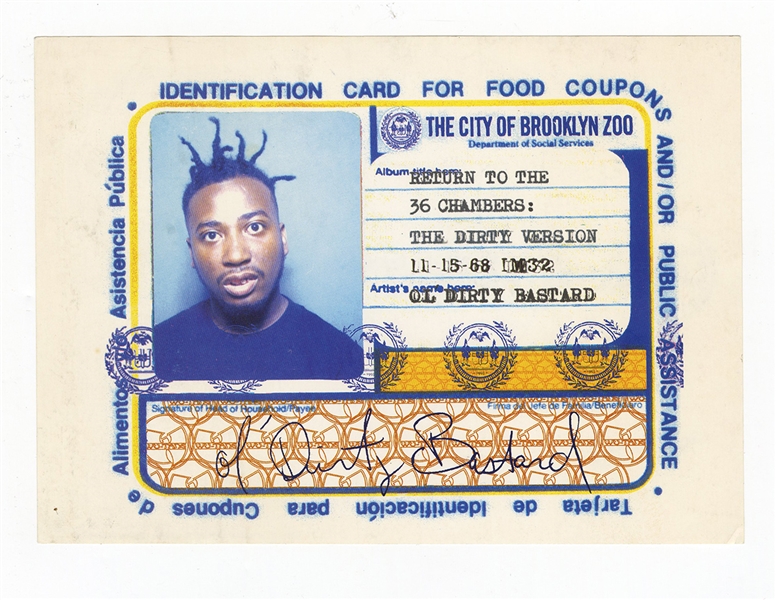 Ol Dirty Bastard "Return to the 36 Chambers: The Dirty Version" Promotional Sticker