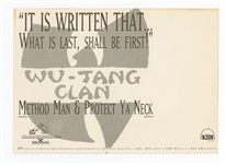 Wu-Tang Clan Method Man Promotional Postcard