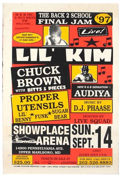 Original Lil Kim "Back 2 School Final Jam" Concert Poster