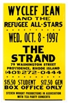 Wyclef Jean The Strand Providence Rhode Island Original 1997 Concert Poster