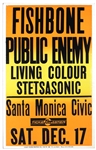 Vintage Public Enemy Concert Poster