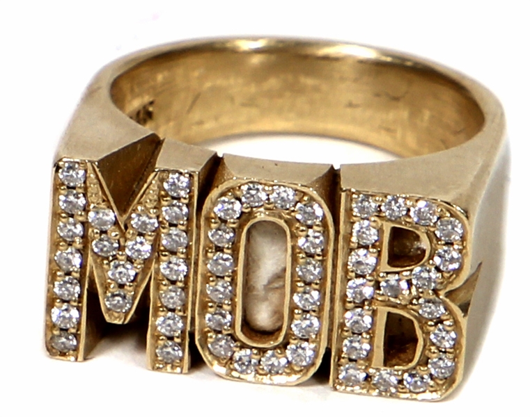 Tupac Shakur Owned & "All About U" Music Video Worn “M.O.B” Pinky Ring