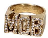 Tupac Shakur Owned & All About U Music Video Worn “M.O.B” Pinky Ring
