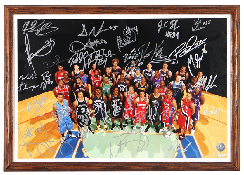 2008 NBA Rookie Photoshoot Group Signed Photograph (NBA Authentication)
