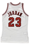1995-96 Michael Jordan Chicago Bulls Game Used & Signed Home Jersey Regular Season & Finals MVP (Alan Meza & JSA)