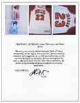 1995-96 Michael Jordan Chicago Bulls Game Used & Signed Home Jersey Regular Season & Finals MVP (Alan Meza & JSA)