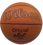 1986 Michael Jordan Just Say No Rookie Era Signed Basketball with Photograph from Signing (JSA)