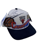 1996 Michael Jordan Chicago Bulls Signed NBA Champions Hat (JSA)