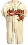 1962 Robin Roberts Baltimore Orioles Signed Game-Used Home Jersey (JSA & Matt Minker Collection)