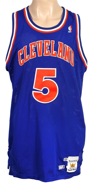 Steve Kerr Game Worn 1989 Cleveland Blue and Red Jersey