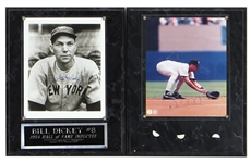 Lot of 14 Baseball Autograph & Memorabilia Framed Displays