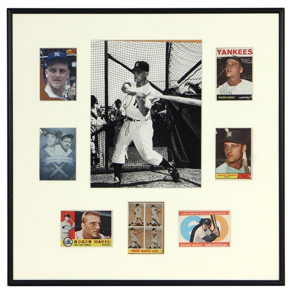 Roger Maris Signed Photograph Display