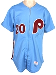 1983 Mike Schmidt Philadelphia Phillies Game-Used and Signed Road Jersey (JSA & Matt Minker Collection)