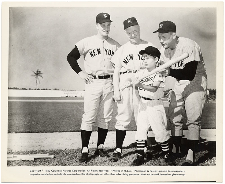 Mickey Mantle, Roger Marris Original 8x10 "Safe at Home" Press Photo