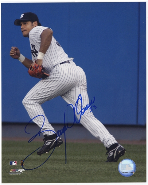 Bobby Abreau Signed New York Yankees Photograph