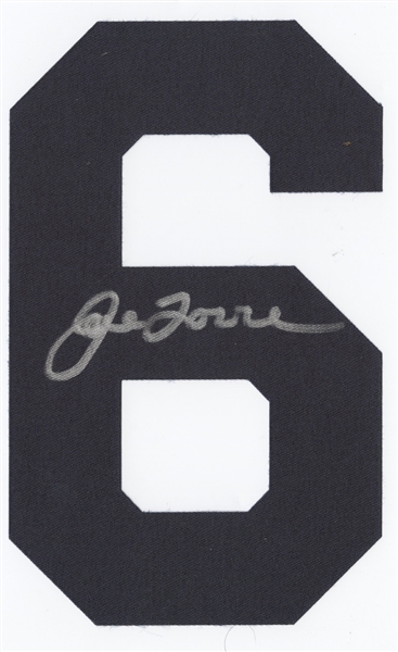 Joe Torre Signed Number "6" 